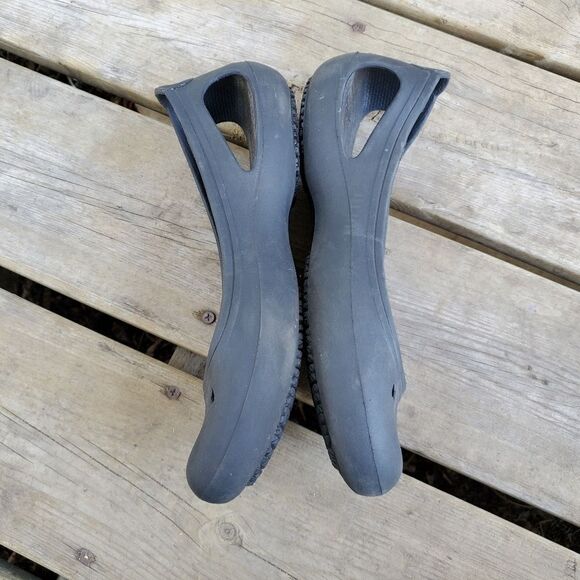 Crocs Comfort Kadee Black Croslite Ballet Ballerina Flats Size Woman's 10 - Picture 3 of 8